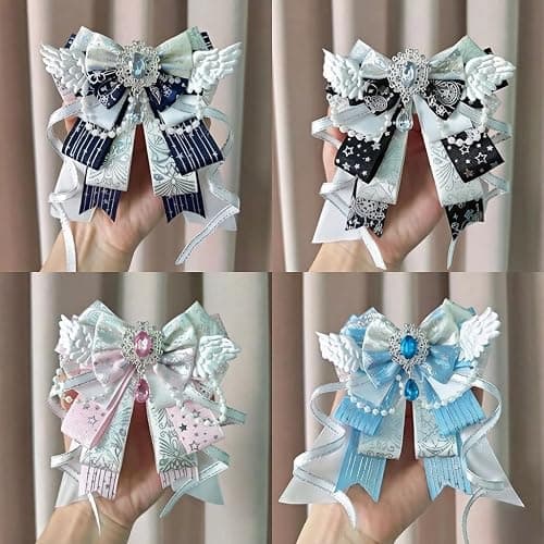 Pdxnyxx Kawaii Anime Lolita Bow Lace Silk Bag Accessories Charms Backpack Purse Charm for Handbags Preppy Aesthetic Stuff thumbnail 6