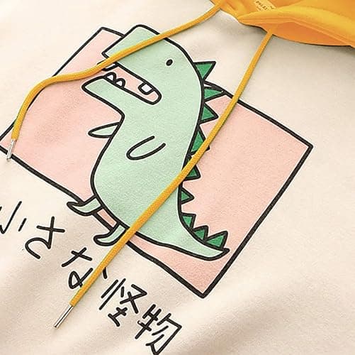YUUOKPO Dinosaur Hoodie Kawaii Pullover Cute Hooded Sweatshirt For womens thumbnail 3
