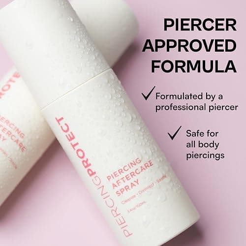 Piercing Aftercare Spray Hypochlorous | Non-Toxic Ear Piercing Cleaner with No Alcohol | for Sensitive Skin, Soothe & Protect PiercingProtect® thumbnail 5