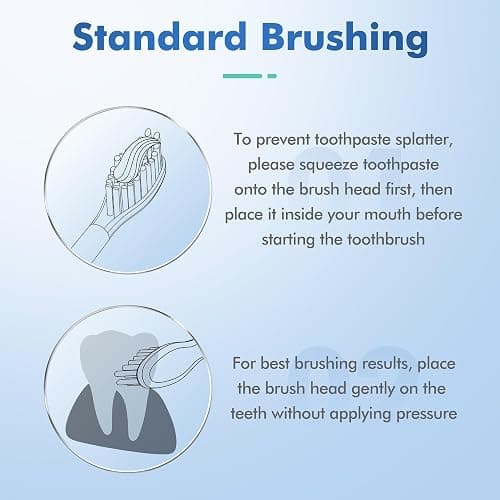 keosaa Pink Electric Toothbrush with 8 Brush Heads, Sonic Toothbrush with Fast Charge 4 Hours Last 60 Days, 2-Min & 30s Smart Timer, IPX7 Waterproof(Pink) thumbnail 7