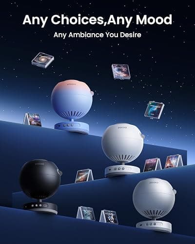 POCOCO Galaxy Star Projector for Bedroom with Replaceable Optical Film Discs, Home Planetarium Night Light Projector with High-Definition Soft Light for Relax, Study, and Meditate, Stress Relief Gifts thumbnail 10
