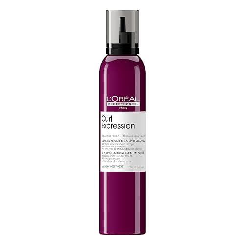 L'Oréal Professionnel Paris Curl Expression 10-in-1 Mousse - Multi-Benefits For Curly and Coily Hair - Defines and Strengthens Curls With Heat Protection, Silicone, Paraben and Alcohol-Free - Image 1