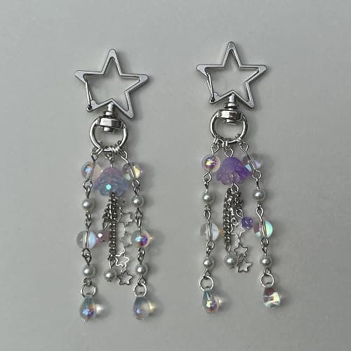 Agromusk Jellyfish Keychain,Cute Y2K Car Keychains for Women Girls Jellyfish Bag Charms Purse Accessories Star Jelly Decor thumbnail 6