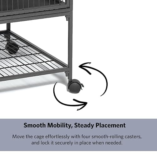 MidWest Homes for Pets Ferret Nation Double Unit Small Animal Cage, 4 Tiers, Includes Pans, Shelves, Ramps & Covers, for Ferrets & Small Animals thumbnail 3