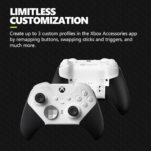 Xbox Elite Series 2 Core Wireless Gaming Controller – White Series X|S, One, Windows PC, Android, and iOS thumbnail 3