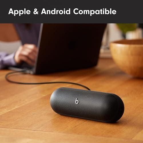Beats Pill - Portable Bluetooth Speaker - Up to 24H Battery Life, Water Resistant, Bluetooth, Apple & Android Compatible, Seriously Loud Sound for Home, Outdoor and Travel - Matte Black thumbnail 5