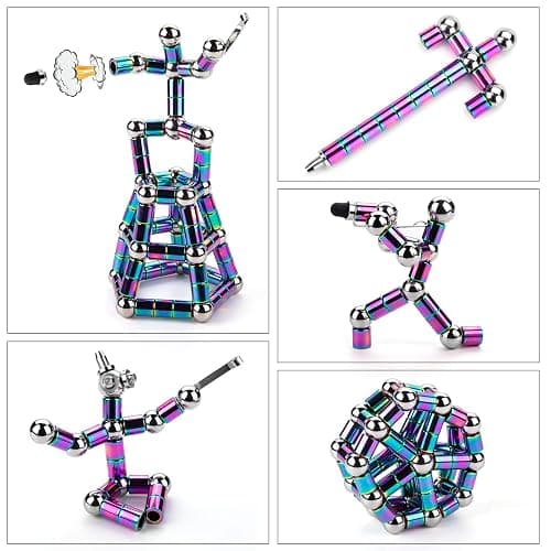 Tigerhu Fidget Pen, Fidget Toys with Ballpoint Pen, Multifunctional Stress Relief Magnetic Cool Pens for Men,Women, Fidgets Magnets Cool Stuff Gifts for 6+ Year Old Boy Girls Kids thumbnail 3