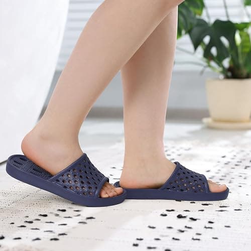 Litfun Shower Shoes for Women Non-Slip Quick Dry Shower Slippers Lightweight Pool Sandals with Drain Holes for College Dorm, Beach, Bathroom & Gym thumbnail 2