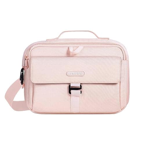 MOSISO Camera Shoulder Bag Case Crossbody Sling Purse, DSLR/SLR/Mirrorless Compact Padded Photography Handbag with Rain Cover Compatible with Canon/Nikon/Sony Cameras and Lenses, Pink - Image 1