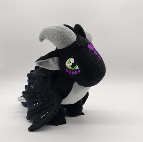 EASELR Wings of Fire Dragon Plush Toy Rainwing Dragon Stuffed Animals Pterosaur Plush Flying Dragon Pillow Plushies Gifts for Fans Kids Boys Girls (Nightwing) thumbnail 5