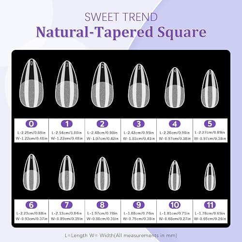 Short Fake Nail Tips Almond: 600Pcs Full Cover Nail Tips for Acrylic Nails Nail Extension Kit with Nail Glue Remover & Glue Acrylic False Nail Clippers Clear Nails Tip Art for Beginners DIY thumbnail 6