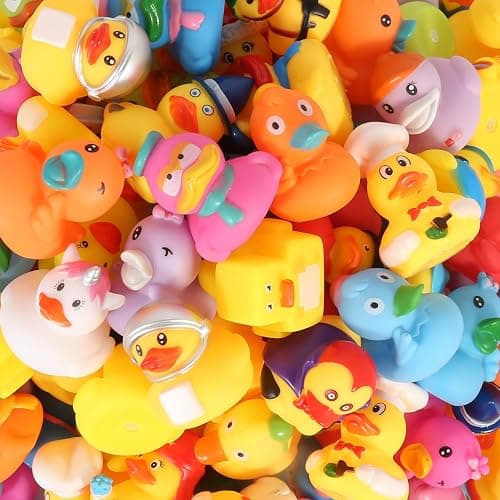 Audaisyly Rubber Ducks Bath Toy for Kids, Assortment Duckies for Jeep Ducking Pool Floater Ducky Bathtub Beach Toys, Party Favors Birthday thumbnail 4