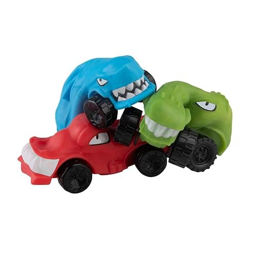 ORB Funkee Stretchee Racers Assorted Expressions 3 Pack - Race, Stretch, Squish, and Even Squeeze These Cars for Stress Relief - Funny Sensory/Fidget Collectible Toys & Gifts for Kids and Adults thumbnail 2
