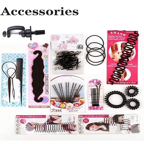 Mannequin Head with 100% Human Hair, SZCY LLC 18" Dark Brown Real Hair Cosmetology Mannequin Head Hair Styling Hairdressing Practice Training Doll Heads with Clamp Holder and Tools thumbnail 8