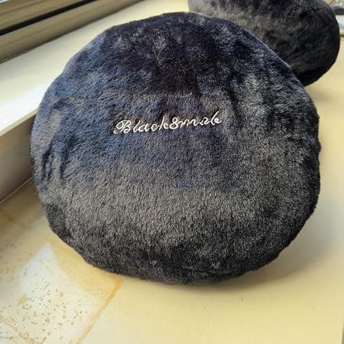 AUCOOMA Billiard Pillow, 13.7" 8 Ball Pillow Plush Cushion, Fluffy Decorative Soft Creative Sport Stuffed Animal Toys Cuddle Gift Black thumbnail 7