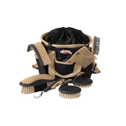 Weaver Leather Grooming Kit, Black/Beige, 65-2055-BK - Image 1