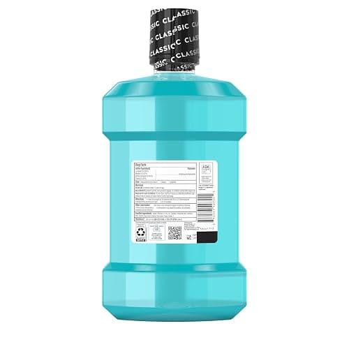 Listerine Cool Mint Intense Antiseptic Mouthwash, Daily Oral Rinse Kills 99.9% of Germs that Cause Bad Breath, Plaque and Gingivitis. For a Fresh, Clean Mouth, Intense Mint Flavor, 1.5 L thumbnail 9