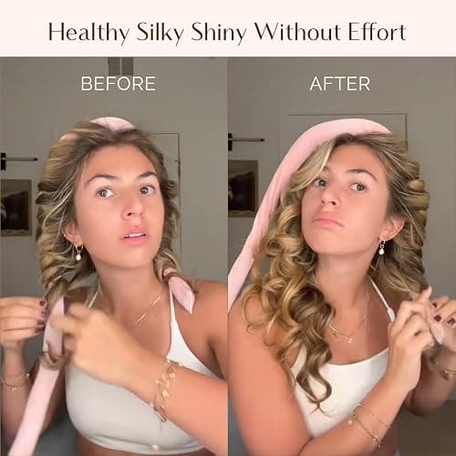 Yanibest Heatless Hair Curler to Sleep in, Overnight Curl Headband for Natural Wavy Curls, No Heat Soft Hair Curler Set with Hair Clip Scrunchies for Styling, No Slip Heatless Curls thumbnail 2