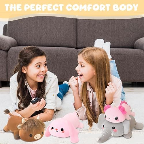 TOYSYM Weighted Stuffed Animals, Axoltol Stuffed Animal with Weighted Beads, Cute Plush Toy Pillow Gifts for Adults Kids Boys Girls thumbnail 2