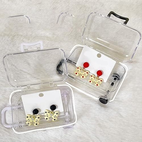 ZHORCIN Miniature Luggage Suitcase Storage Trolley Case Travel Holiday Toy Candy Box Handbag Model For Dolls Accessory thumbnail 5
