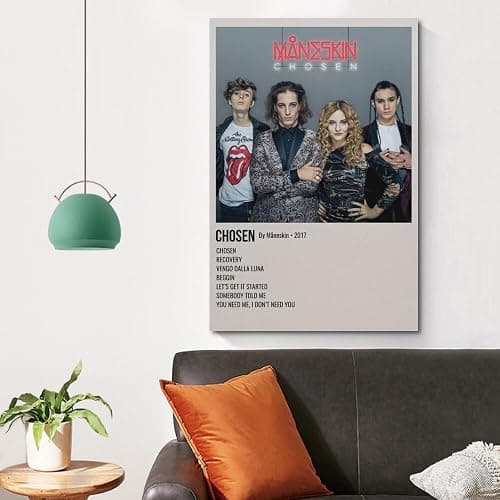 Måneskin Album-Poster, Leinwand-Poster, Raumdekoration, ästhetisches Poster, künstlerisches Poster für Schlafzimmer, Wohnzimmer, Wände, 30 x 45 cm, ungerahmter Stil thumbnail 4