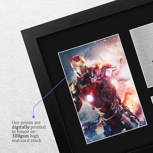 HWC Trading Robert Downey Jr USL Framed Signed Printed Autograph Iron Man The Avengers Print Photo Picture Display - Great Gift Idea - US Letter Size thumbnail 4