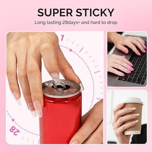 MelodySusie 3Free 5 in 1 Nail Glue Gel for False Nail Tips, NO Hema HPMA TPO, Super Sticky and Strong Adhesion, Rhinestone, Blooming Gel, Base Coat, UV Lamp Curing Needed,2 Pcs 15ml | NO Hema HPMA TPO,Sticky and Strong Adhesion,Rhinestone,Blooming Gel,Base Coat,UV Lamp Curing Needed,2 Pcs 15ml thumbnail 4