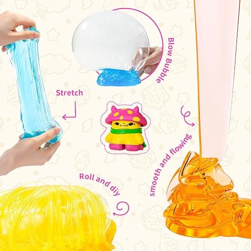 Slymu Jelly Slime Glacial Ooze - Blue, Unscented, Sensory Fidget, 3.1 lbs, Stress Relief, ASMR Crisp Texture, Bucket, Party Favors for Kids, Birthday Gifts for Girls and Boys, Goodie Bag Stuffers thumbnail 4