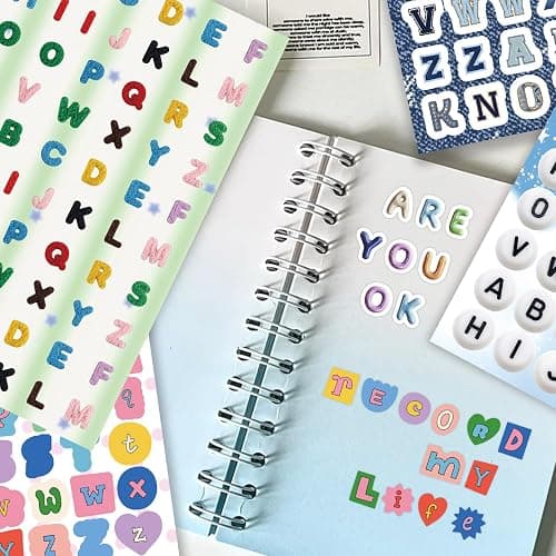ZHIJIANHZ 2600Pcs Magazine Letter Stickers Book for Scrapbook Album, Vintage Ransom Alphabet Stickers for Journaling, Scrapbook Supplies and Book Decor with 40 Sheets Pre-Cut Viny thumbnail 6
