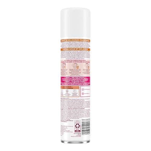 Batiste Dry Shampoo Spray, Special Edition, Sweetie, 200-ml, Raspberry & Vanilla Scent, Leaves Hair Smelling Great, Instantly Refresh Hair and Absorb Oil Between Washes thumbnail 6
