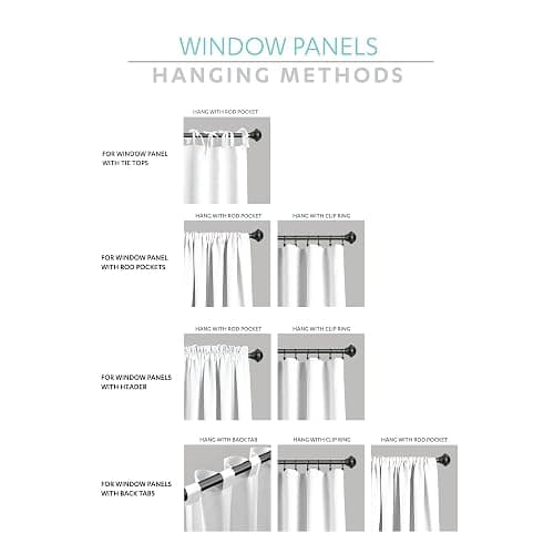 Lush Decor Reyna Ruffle Window Curtain Panel Set, Pair, 54" W x 45" L, White - Flowy Curtain Set - Romantic Ruffle Curtains for Bedroom, Living room, or Dining Room - Farmhouse & Cottage Home Decor thumbnail 9