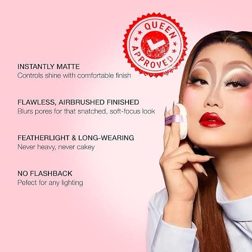 KimChiChic Beauty Puff Puff Pass Loose Setting Powder Makeup, Set & Bake Face Powder with Rice & Vitamin E, Matte Airbrush Finish, Oil Control with Velour Pad, Cruelty-Free, Translucent 0.70 oz (20 g) thumbnail 4