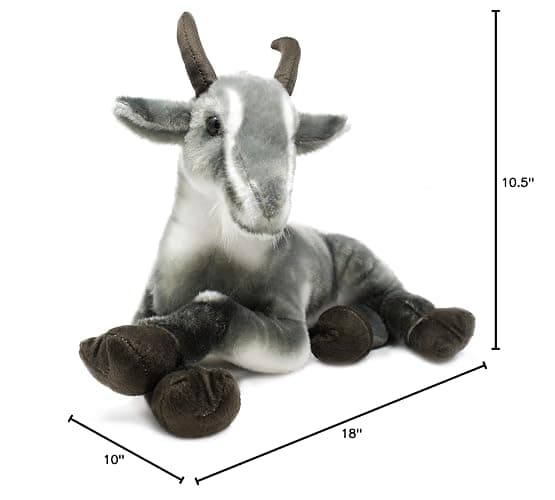 TigerHart Patrick The Pygmy Goat - 18 Inch Large Stuffed Animal Plush thumbnail 2