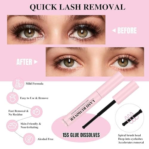 Mayhug Lash Cluster Glue Bond and Seal Kit with Lash Glue Remover and Tweezers Long-Lasting, Waterproof For DIY Eyelash Extension At Home Use Beginners Friendly Kit 4-in-1 thumbnail 3