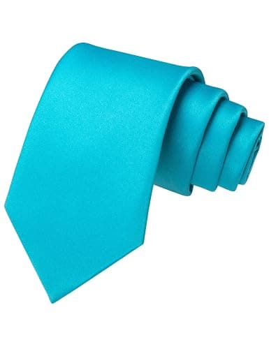 JEMYGINS Solid Color Tie Mens Necktie for Business and Wedding - Image 1