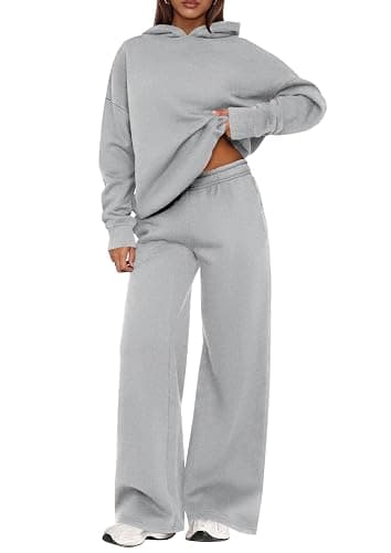PRETTYGARDEN 2 Piece Lounge Sets for Women Matching Sweatsuits | Oversized Hoodies & Baggy Wide Leg Sweatpants,Casual Sweat Set,Workout Tracksuit,Airport Travel Outfits,Fashion Fall Clothes - Image 1