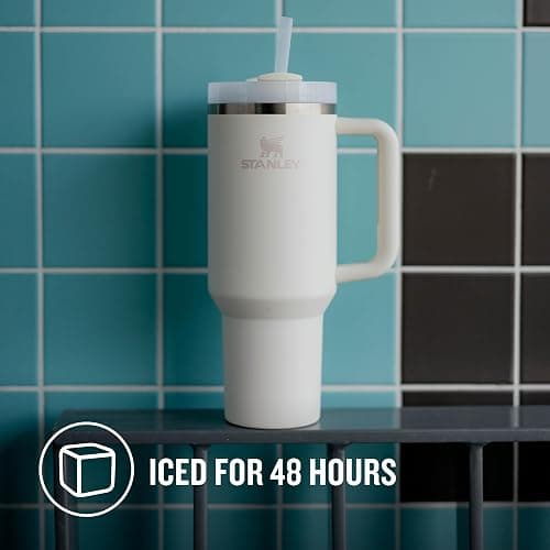 STANLEY Quencher H2.0 Flowstate Tumbler 1.2L - Cold for 11 Hours - Iced for 48 Hours - Metal Water Bottle with Straw, Handle and Lid - Dishwasher Safe - Travel Mug for Cold Drinks thumbnail 5