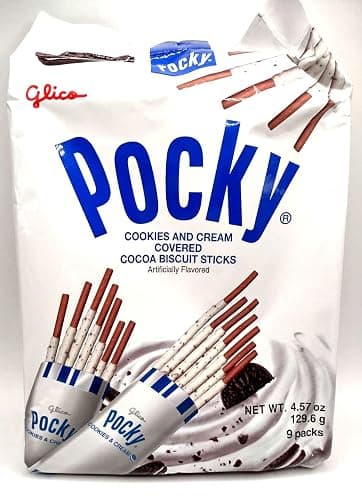 Pocky Sticks Japanese Snacks Pocky Variety Pack of 3 Asian Snacks - Poky Stix Strawberry, Chocolate, Cookies, and Cream Asian Candy by Grateful Grocer, 3 Piece Set, 1.0 Count, 108.0 grams thumbnail 2