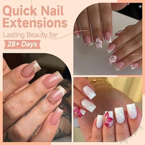 UNA GELLA Nail Tips Short Square, Pre-buff Matte Gel Nails Tips Short Square Nail Tips 120pcs Clear Full Cover False Fake Nails for Nail Extensions DIY Home Salon 12 Sizes for Women thumbnail 3