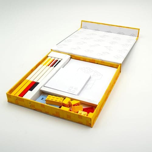 Lego Stationery Creativity Set with Duck Building Toy (53466) Includes 2 Sticky Note Pads, 1 Gel Pen, 3 Markers & a 10 Piece Duck Building Toy, Gift for Fans of Drawing and Stationery thumbnail 7