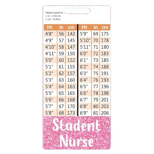 Plifal Student Nurse Badge Buddy Card Holder Nursing Accessories Vertical ID Name Identification Tags Nurse Work W Height & Weight Conversion Charts thumbnail 4