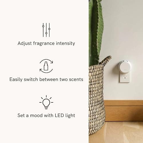 Pura 4 Smart Home Fragrance Device Starter Set - Scent Diffuser for Home- Linens & Surf, Lavender Fields, White Tea No. 1, Yuzu Citron Scent thumbnail 3