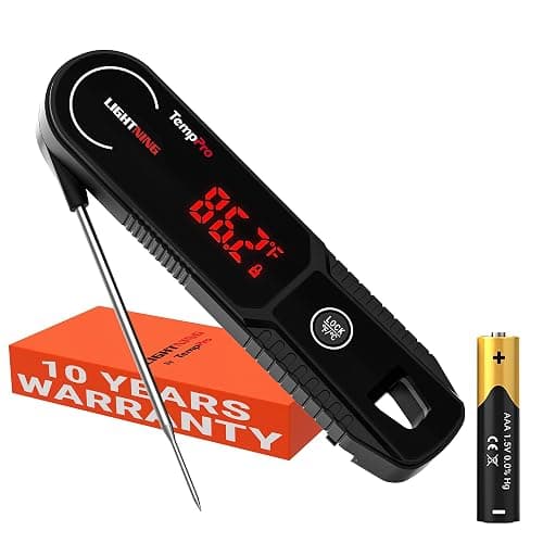 TempPro TempSwift 1 Sec Instant Read Meat Thermometer Digital | Kitchen Food Thermometer with 180° Rotating Display, IP67 Waterproof Cooking Thermometers for Deep Fry Smoker Grill BBQ - Image 1