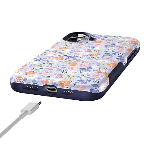 Casely iPhone 16 Plus Case | Poppy Meadows | Pastel Floral | Bold Protective Design | Compatible with MagSafe thumbnail 8
