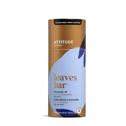 ATTITUDE Dry Body Oil, Natural Origin, Leaves Skin Feeling Soft & Nourishes, Grapeseed, Jojoba and Avocado Oils, EWG Verified, All Skin Types, Lightweight Formula, Vegan, Sea Salt, 2.87 Fl Oz - Image 1