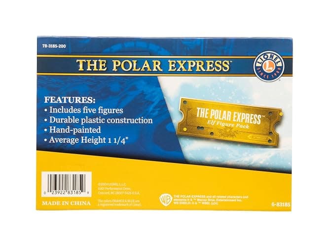 Lionel Warner Brothers The Polar Express Five Piece Miniature Elves Figure Pack Model Train Accessory (683185) thumbnail 8