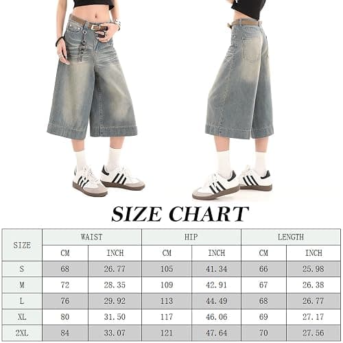 Y2k Baggy Jean Shorts Jorts Y2k Hip Hop Shorts Skater Jeans Grunge Jorts Aesthetic Pants thumbnail 2