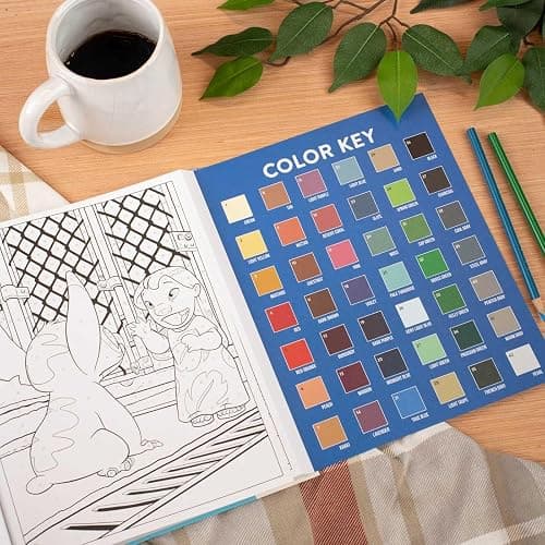 Disney Stitch Color-By-Number - Coloring Book for Teens and Adults, Officially Licensed thumbnail 5