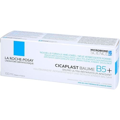 La Roche-Posay Cicaplast Baume B5+, Multi-Purpose Ultra-Repairing Soothing Balm, Skin Barrier Repair, Panthenol, Madecassoside, Prebiotic Tribioma for Irritated Sensitive Skin, 100ml thumbnail 4