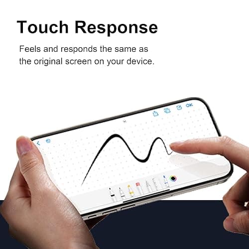 OneFish for iPhone 17 Screen Protector 6.3 inch HD Clear Tempered Glass Full Coverage, 9H Hardness Scratch Resistant, Easy Installation, 2 Pack thumbnail 6